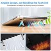HdoorLink 2 in 1 Foldable Laptop Holder Mini Invisible Notebook Riser Bracket Self-adhesive Phone Table Desktop Kickstand Computer Cooling Stand