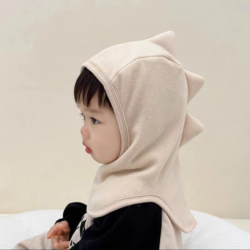 Atmungsaktive Kinder Dinosaurier Mütze Winddichte Kleinkind Ohrenklappenmütze mit integriertem Schal Perfekt für Outdoor-Aktivitäten Geschenk