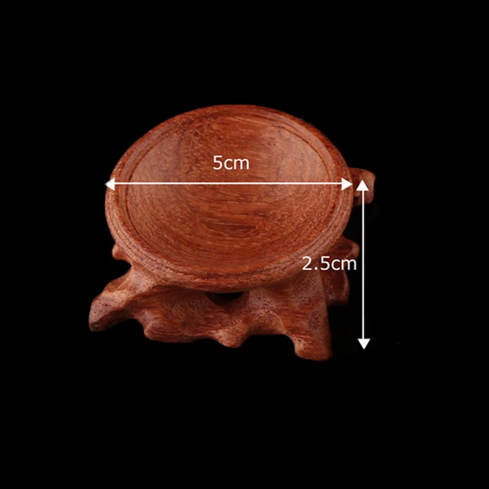 1 pz. Base per statuetta in cristallo con sfera, artigianato, ornamenti da tavolo, oggetti di scena per fotografia, supporto per pietra a sfera, supporto in legno