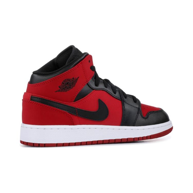 Jordan 1 Mid Gym Red Black GS 554725-610