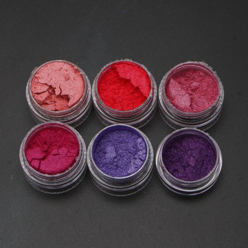 10x/set 60 Color Pigment Powder Dye for Slime Soap Bath Bomb Candle Making Colorant Cosmetic Pearl Powder for Nail Decor