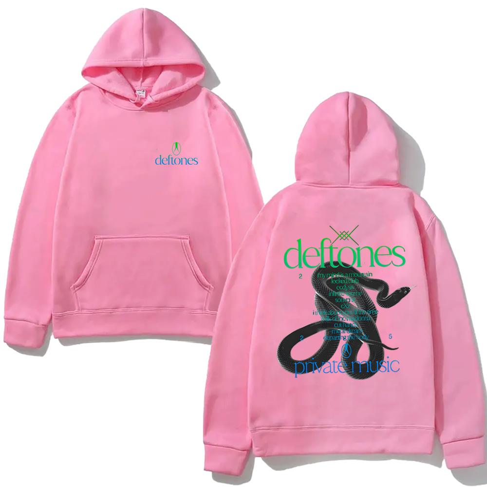 Private Music Tracklist HOODIE Deftones Singer's Same Style High Quality Harajuku Moletom with Hooded Fleece Comfortable Hoody
