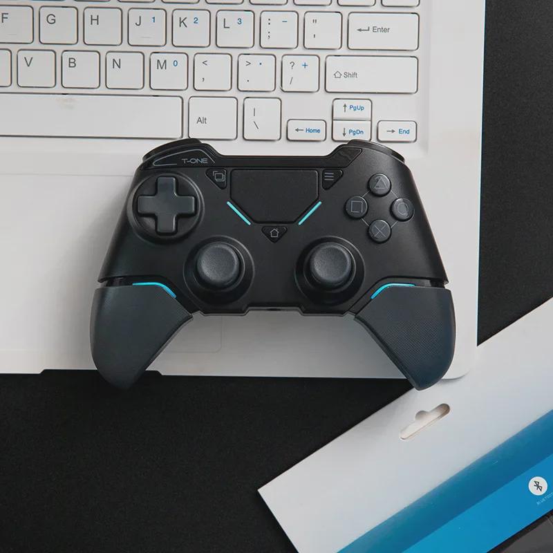 Wireless Bluetooth P4 Pro Game Controller: Compatible with PC, Tablet, Steam, iOS, and Mobile, featuring Vibration and Dual Connectivity.