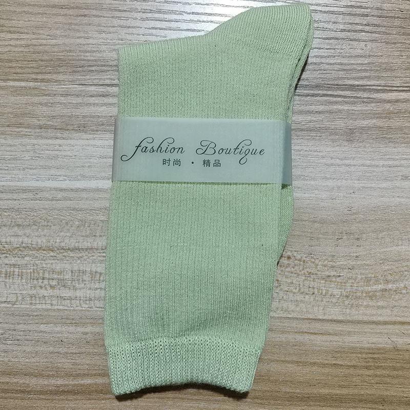 Женские весенне-осенние новые однотонные носки конфетных цветов из хлопка 1 pair