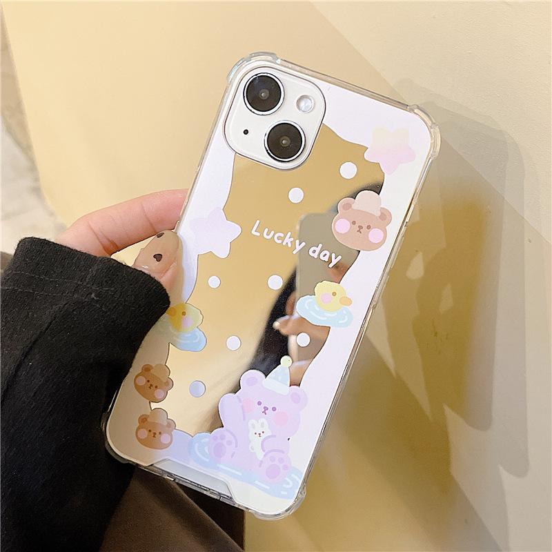 Zhitai Mirror Case for iPhone 15 Pro Max, iPhone 16, Cartoon iPhone 12 & 13, Honor 90