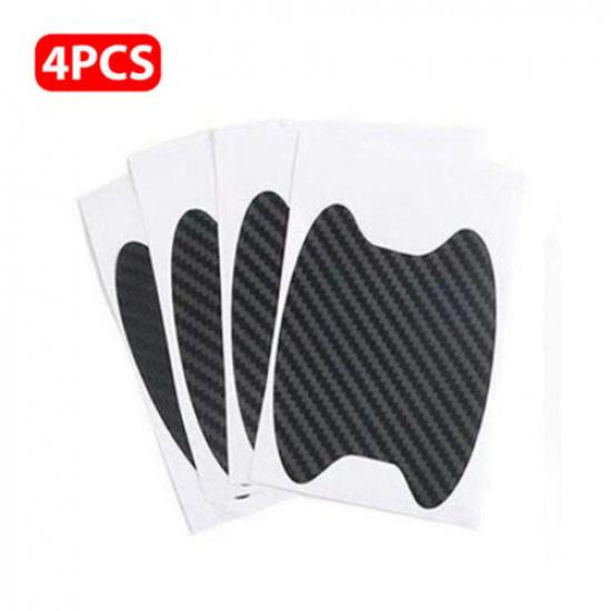 4x Black Car Door Handle Film Sticker Protector Anti Scratch Protect Accessories