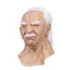 Realistic White-Haired Old Man Headgear Humorous Funny Grandfather Mask Latex Role-Playing Props For Halloween Masquerade