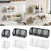 Wall Mounted Storage Basket Black White Garlic Ginger Onion Organizer Shelf Space Saving Seasoning Storage Vegetable Basket