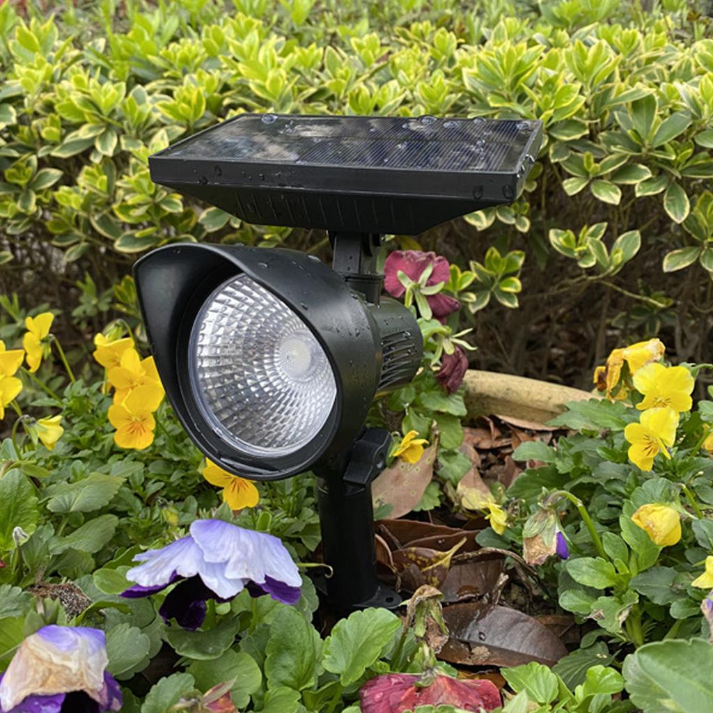 Solar Landscape Spotlights RGB Colorful Gradient Lighting IP4 Waterproof Outdoor Wall Lights for Garden Decor