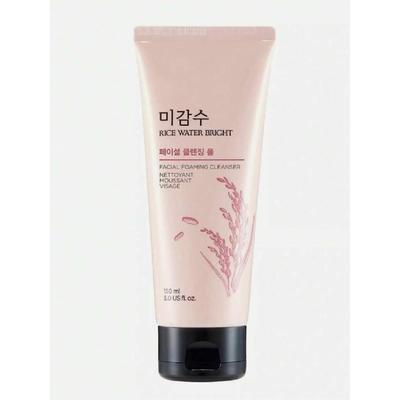 Rice Water Bright Foaming Cleanser 150ml,Facial Cleanser With Ceramide