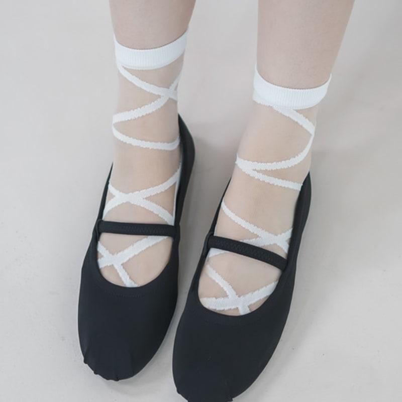 meminn viola see through socks 3colors