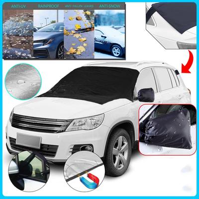 Car Snow Cover Sunshade Cloth Silver Coated Windshield Snow Protector UV Blocking Winter Outdoor Car Accessories