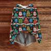 Women's Fashion Casual Long Sleeve Christmas Print Hooded Knitted Sweatshirt