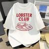 Lobster Club Lobster Tshirt Vacation Vibes Lobster Design Tee Crustacean Fisherunisex Aesthetic Seafood Lover Tee Maine Style Top