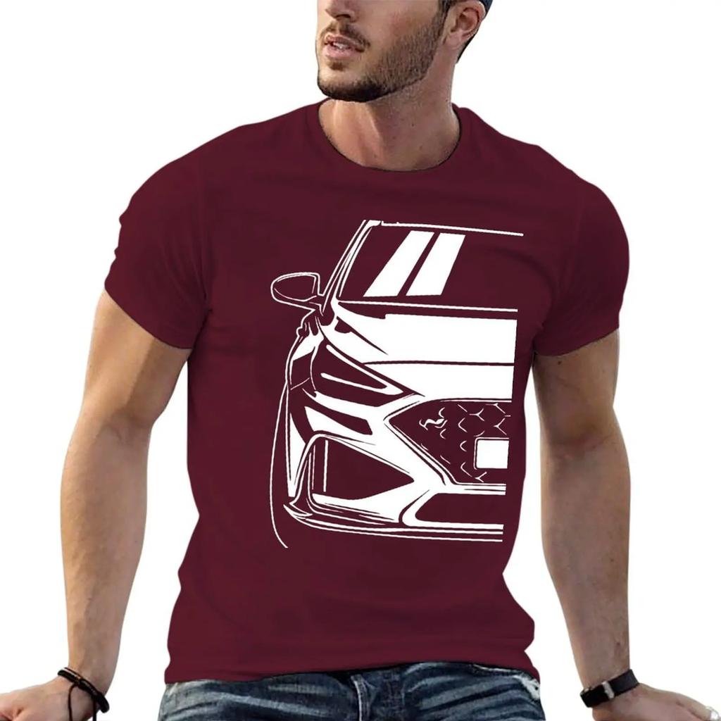Car Illustration of a i30N i30 T-shirt anime clothes summer tops kawaii clothes clothes