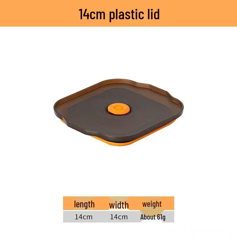 304 Stainless Steel Square Jam Pot with Sealing Lid, 14cm