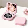 Inewme Actress Mirror with UV USB LED Stepless Makeup Perfect Portable Checker, Rechargeable, Light, 3-Color Dimming, Foldable, Compact, Mirror, Gift,