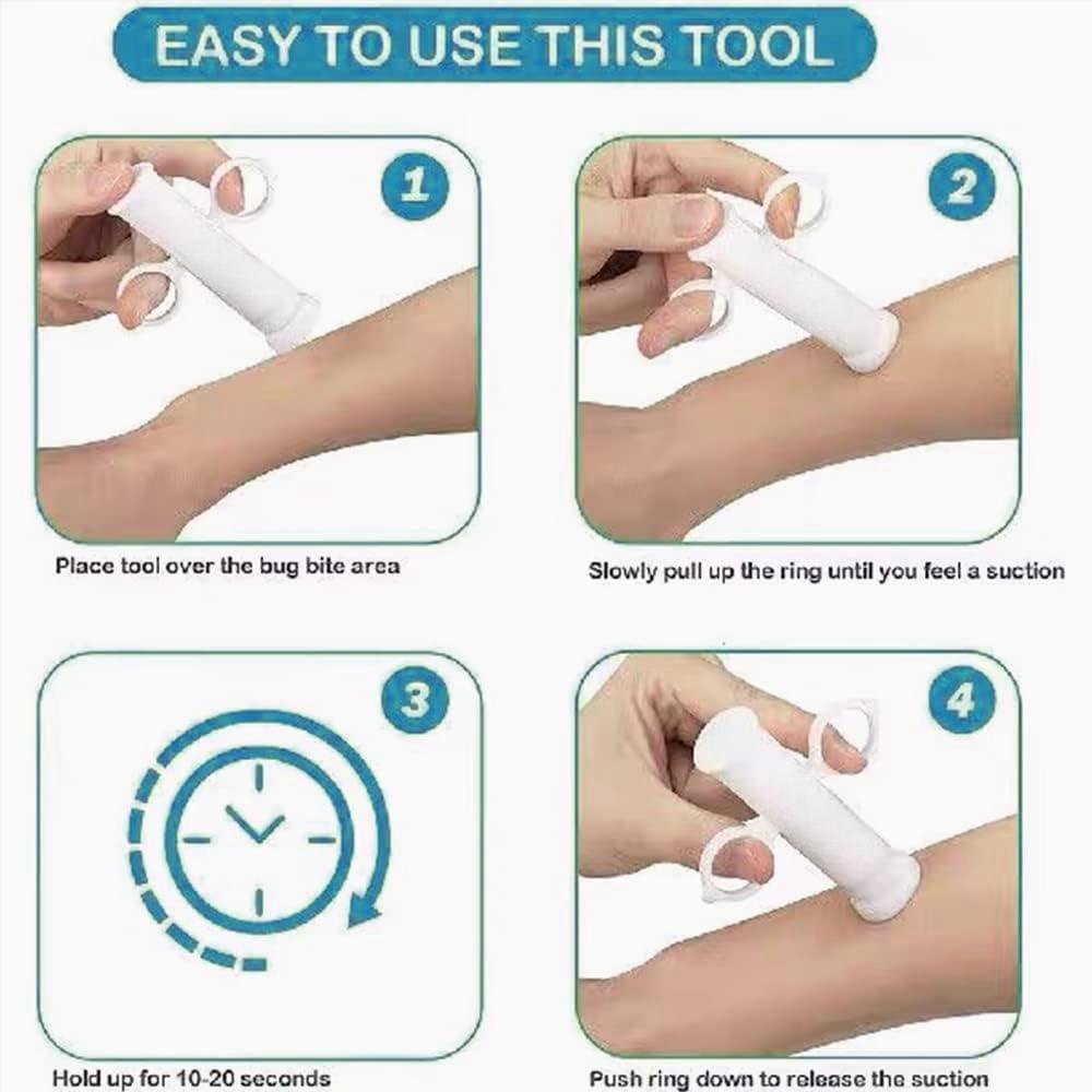 Outdoor Pain Relief Emergency Bee Wasp First Aid Safety Tool Sting Sucker Natural Detox Insect Sting Sucker