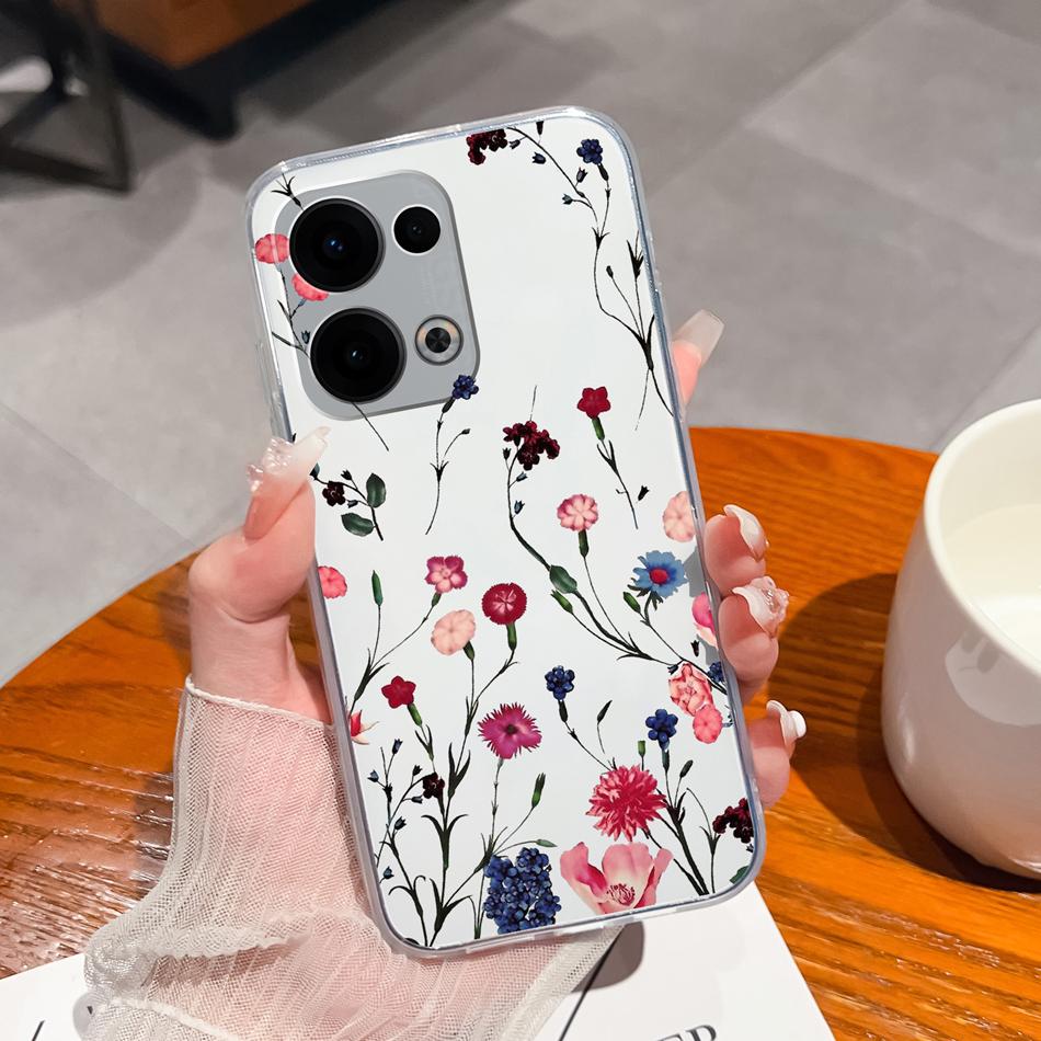 For Oppo Reno 13 Pro Case Creative Clear Soft Back Cover For Oppo Reno13 Pro 13Pro 5G TPU Slim Silicone Anti Drop Phone Cases