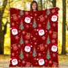 Santa Claus gives out gifts digital-printed polyester Bedroom velvet flannel cover blanket Fleece soft cover blankets for beds