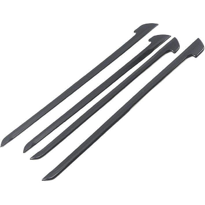 Car Accessories Fit for Honda CR-V CRV 2017-2022 Interior Door Panel Stripe Cover Automobile Door Moulding Decoration Trim (Carbon Fiber) ABS 4 PCS