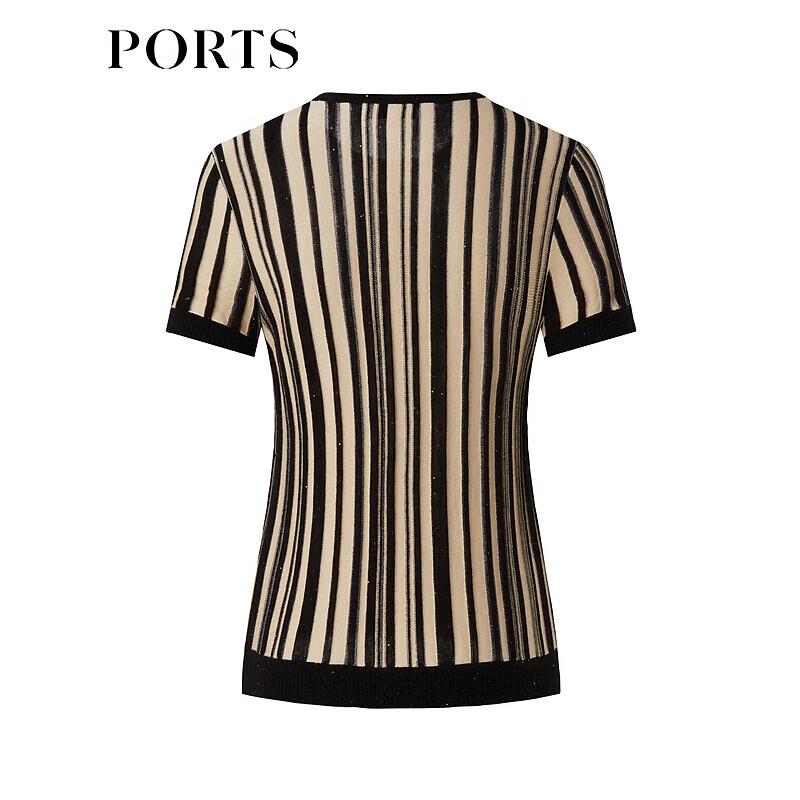 PORTS Women's Plaid Wool-Silk Blend Knit Sweater LD9K704GKF025