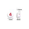 100pcs/Lot Color Acrylic Number Beads Round Flat Spacer Charm Bead for Jewelry Making DIY Bracelet Necklace Accessories
