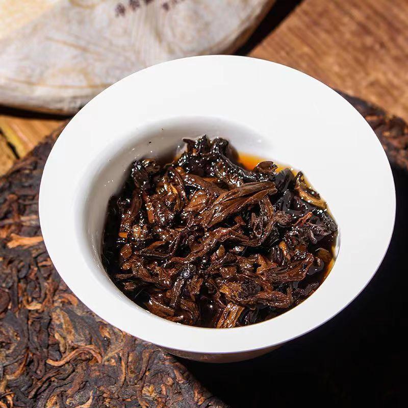 357g Iceland Ripe Puerh Tea Cake Yunnan Bingdao Old Pu-erh Cooked Tea Pu'er Tea