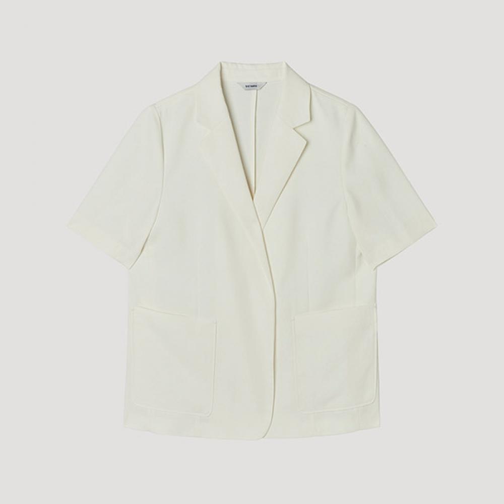

[She S miSS] Half Sleeve Open Jacket Swwjkp22070 Cr creamy/66