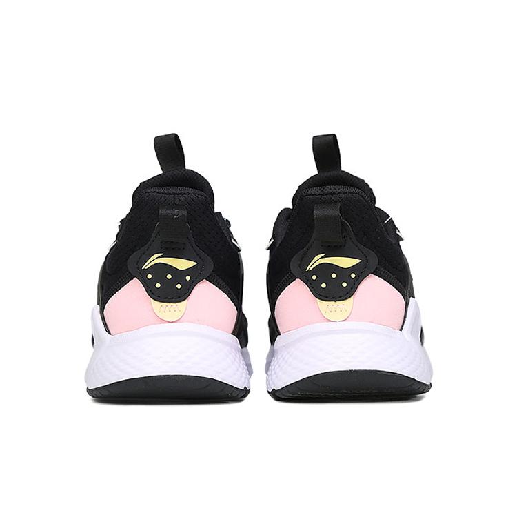 New LiNing Slip Resistant And Breathable Low Top Running Shoes Women's Black AGLQ064-4