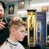 Electric Clippers Cordless Digital Display with LED Screen for Professional Barber Use Shaving and Oil Headcut Sculpting USB Rechargeable