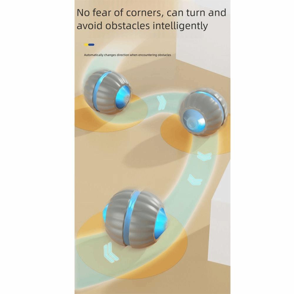 Obstacle Avoidance Cat Interactive Ball Toy Soft Light Smart Cat Teasing Balls Relaxation
