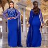 Women's Fashion Slim-fit Rhinestone Shawl Dress - Elegant European & American Style