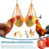 Chicken Vegetable String Bag,Chicken Vegetable Hanging Feeder, Chicken Toy Vegetable Rack in Chicken Cage, Poultry Fruit Rack, Chicken Cabbage Feeder
