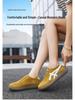 2025 Women's Lightweight Textured Leather German Training Shoes - Trendy, Flat, Patchwork Forrest Gump Student Sneakers