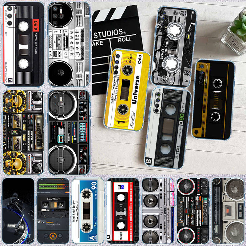 IR30 Vintage Boombox Tape Phone Case for Motorola Edge 20 30 S30 40 50 Fusion Lite Plus Pro Neo Ultra One Power Action Macro Hyper Vision Zoom