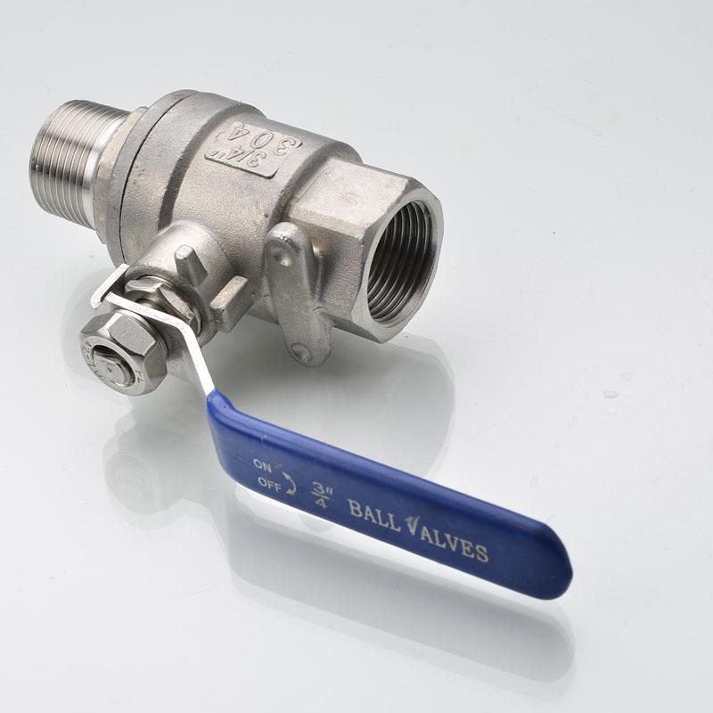 304 Stainless Steel Threaded Ball Valve - Available in 1/2, 3/4, 1, 1.5 Inch Sizes