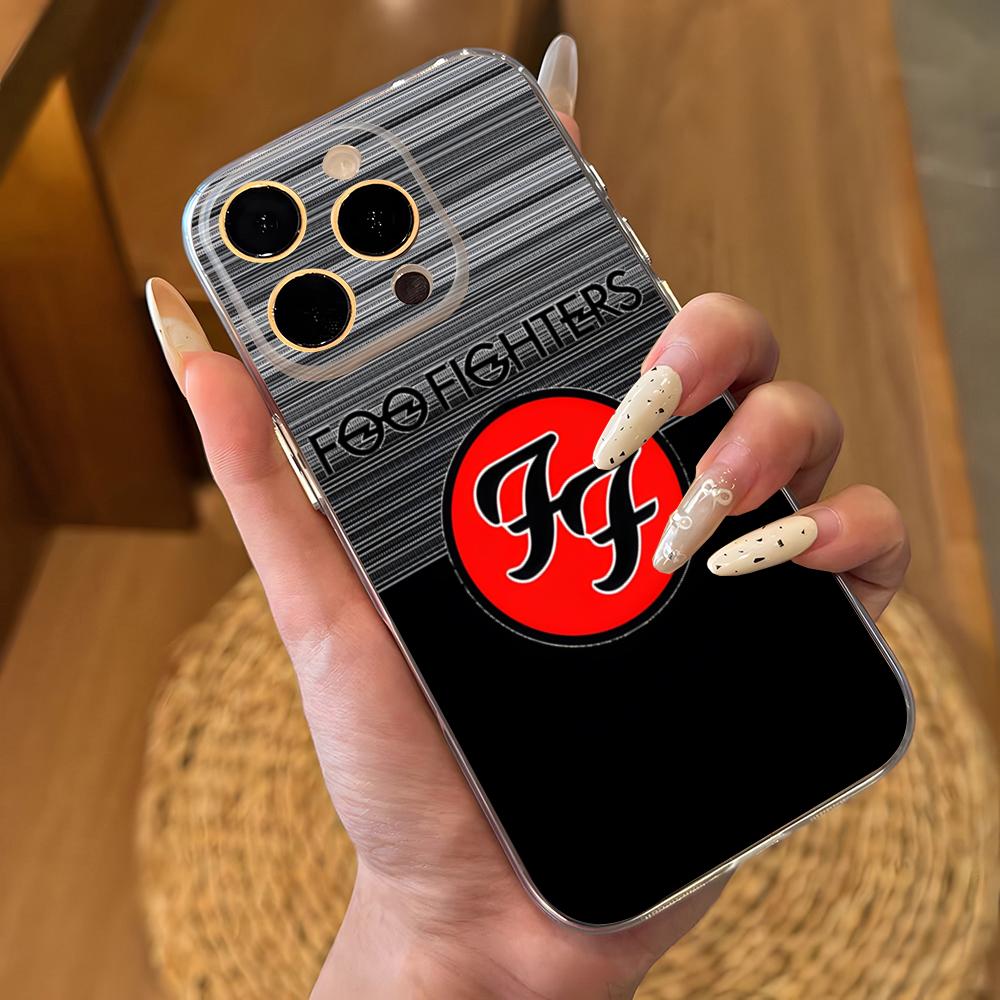Foo Fighters Band Phone Case For IPhone 17 16 Pro Max 15 14 13 11 12 Mini Xs X Xr 7 8 Plus Se Transparent Cover