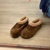High-heel Women's Retro Padded Shoes with Added Height and Cotton Inner Sole Shoes