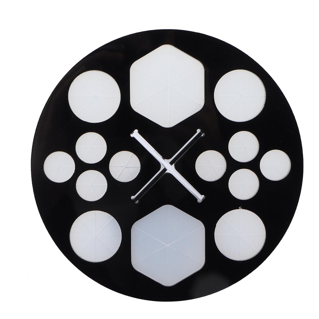 14 Holes Makeup Brush Drying Rack Detachable Round Paint Brush Drying Holder Display Stand Black White