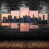 Toronto City Skyline Trillium Park 5 Piece Five Panel Wall Canvas Print Modern Art Poster Picture Home Decor Gift For Him For Her