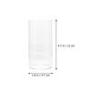 Glass Cup Clear Cylinder Holder for Pillar Candles Windproof Glass Shade Home Wedding Party Decor Decoration
