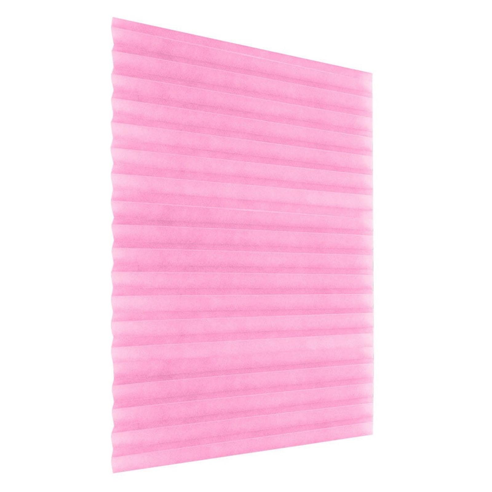 

Плиссированная штора-жалюзи для окна, солнцезащитная штора без сверления для спальни, дома, для приватности и контроля света One Size розовый