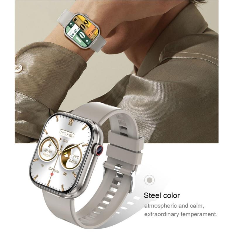 Rainbuvvy T99 TWS Smartwatch Wireless Earbuds 2.02inches IPS 320x385 BT5.0 Bluetooth Call IP67 Waterproof Smart Bracelet 300mAh Support Multi-language