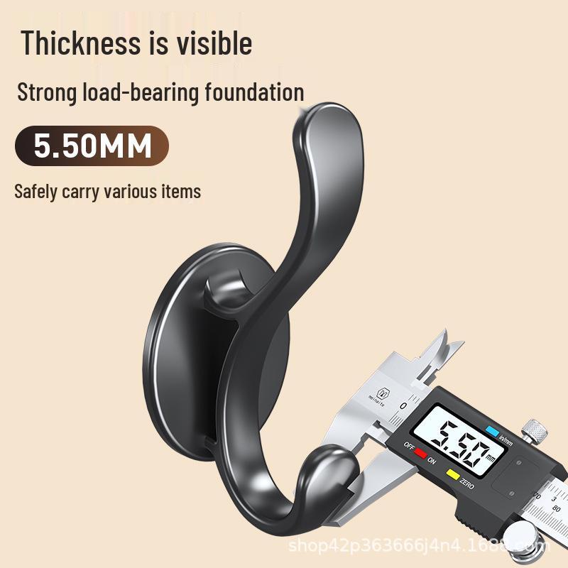 Strong Adhesive No-Drill Wall-Mounted Coat & Hat Hook for Entrance & Wardrobe