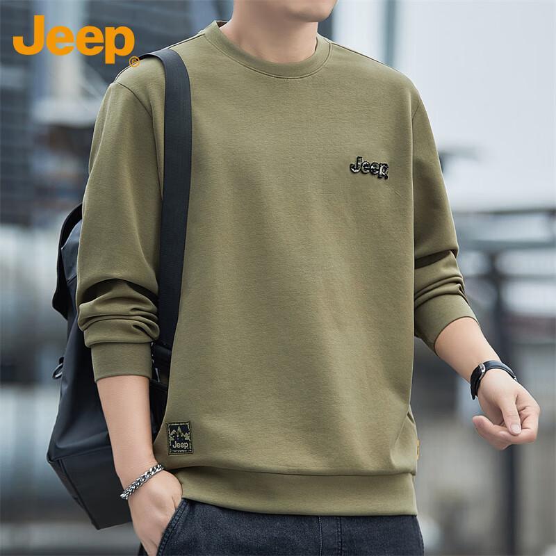 

JEEP Men s Casual Crew Neck Long Sleeve Sweatshirt 4XL