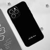 Simple Minamilst Black Quote Phone Case For iPhone 17 Pro Max 14 13 12 11 15 16 Pro Max mini 15 Plus 16e 17 Air Funda