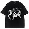 Vintage Sabrina Carpenter Tshirt Short N Sweet Tour Unisex Hip Hop Cotton T Shirt Men Women Y2k T Shirts Fans Gift