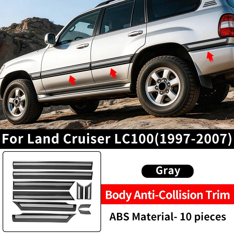

For 1997-2007 Toyota Land Cruiser LC100 FJ100 Car Body Decorative Trim Strip Anti Scratch Protection Exterior Auto Accessories