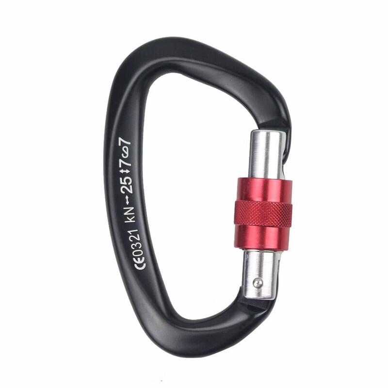 WEZHO Outdoor 25KN D-Type Climbing Carabiner